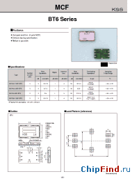 Datasheet MXF45-15BF-BT6 manufacturer Kyocera Kinseki