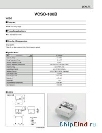 Datasheet VCSO-100B manufacturer Kyocera Kinseki