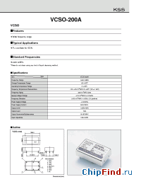 Datasheet VCSO-200A manufacturer Kyocera Kinseki