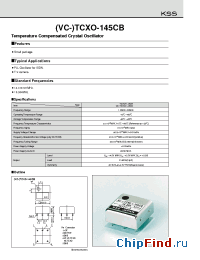 Datasheet VC-TCXO-145CB manufacturer Kyocera Kinseki