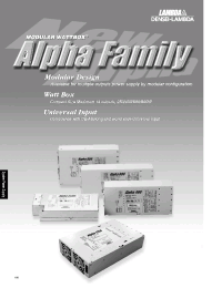 Datasheet ALPHA400 manufacturer Densei-Lambda