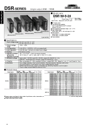 Datasheet DSR180-48-24 manufacturer Densei-Lambda