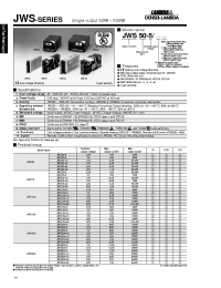 Datasheet JWS100-15 manufacturer Densei-Lambda