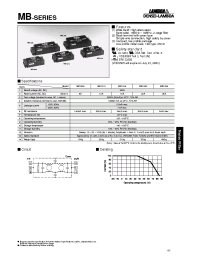 Datasheet MB1210 manufacturer Densei-Lambda