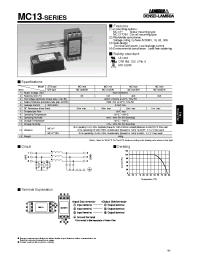Datasheet MC1320DIN manufacturer Densei-Lambda