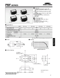 Datasheet PBF-1201 manufacturer Densei-Lambda