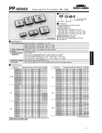 Datasheet PP1R5-12-15 manufacturer Densei-Lambda