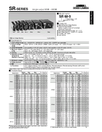 Datasheet SR110-18 manufacturer Densei-Lambda