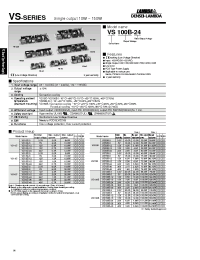 Datasheet VS100B manufacturer Densei-Lambda