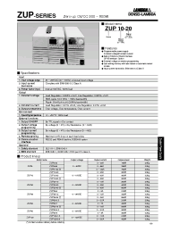 Datasheet ZUP60-3.5 manufacturer Densei-Lambda