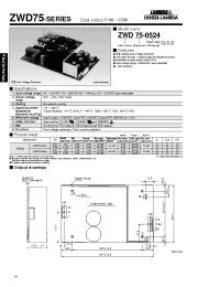 Datasheet ZWD75-0512 manufacturer Densei-Lambda