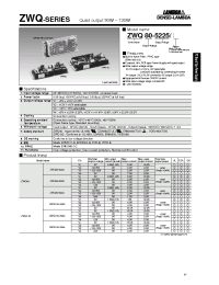 Datasheet ZWQ130-5222 manufacturer Densei-Lambda