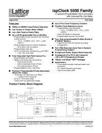 Datasheet ISPPAC-CLK5510V-01TN48I manufacturer Lattice