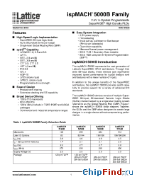 Datasheet LC5256B-75F256I manufacturer Lattice