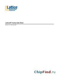 Datasheet LFXP3C-3Q208C manufacturer Lattice
