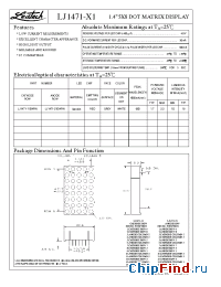 Datasheet LJ1471-21EWRN manufacturer Ledtech
