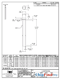 Datasheet L120TWRG5L manufacturer LEDtronics