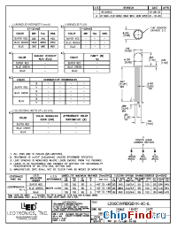 Datasheet L200CWRBGB1K-4C-IL manufacturer LEDtronics