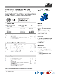 Datasheet AP400-B10 manufacturer LEM