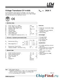 Datasheet CV4-4000 manufacturer LEM