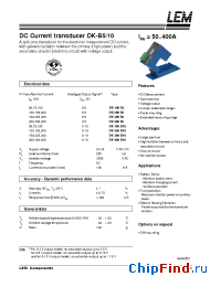 Datasheet DK100-B5 manufacturer LEM