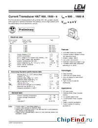 Datasheet HAT1200-S manufacturer LEM