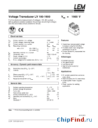 Datasheet HTB100-TP manufacturer LEM