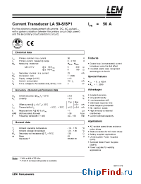 Datasheet LA50-S manufacturer LEM
