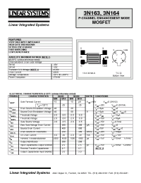 Datasheet 3N163-4 manufacturer Linear IS