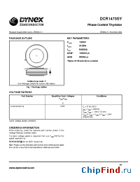 Datasheet DCR1473SY manufacturer Linear IS