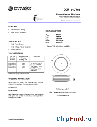 Datasheet DCR1840Y85 manufacturer Linear IS