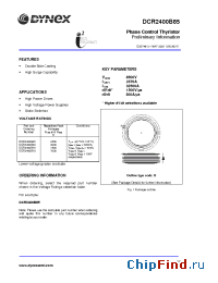 Datasheet DCR2400B85 manufacturer Linear IS