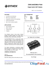 Datasheet DIM1200ESM33-F manufacturer Linear IS