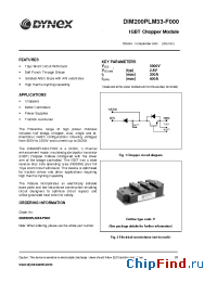 Datasheet DIM200PLM33-F manufacturer Linear IS
