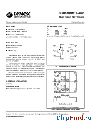 Datasheet DIM400DDM12-A000 manufacturer Linear IS