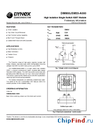 Datasheet DIM800JSM33-A000 manufacturer Linear IS