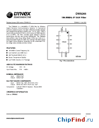 Datasheet DW9265 manufacturer Linear IS