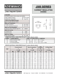 Datasheet J501 manufacturer Linear IS