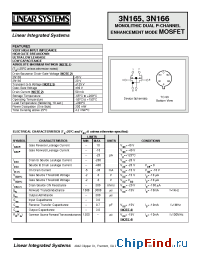 Datasheet LS3N165 manufacturer Linear IS