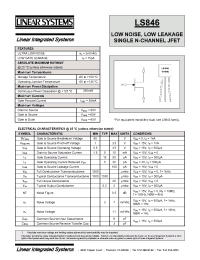 Datasheet LS846 manufacturer Linear IS