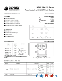 Datasheet MP03/275-16 manufacturer Linear IS
