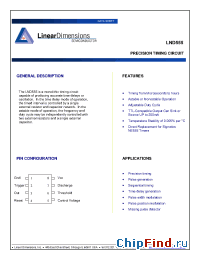 Datasheet LND555 manufacturer Linear Dimensions Designs