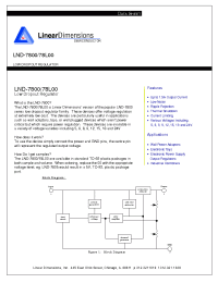 Datasheet LND-7800 manufacturer Linear