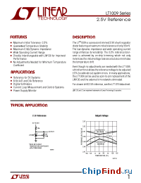 Datasheet LT1009-2.5 manufacturer Linear