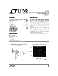 Datasheet LT1193C manufacturer Linear
