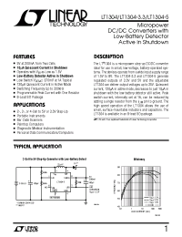Datasheet LT1304CS8-3.3 manufacturer Linear