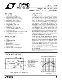 Datasheet LT1307BIS8 manufacturer Linear