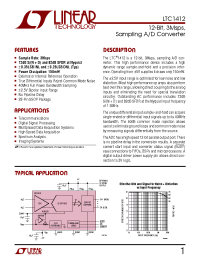 Datasheet LTC1412CG manufacturer Linear
