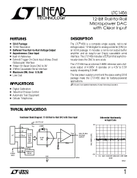 Datasheet LTC1456CN8 manufacturer Linear