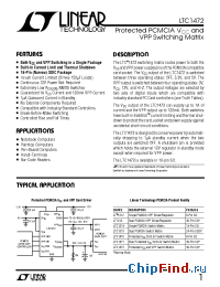 Datasheet LTC1472-F02 manufacturer Linear